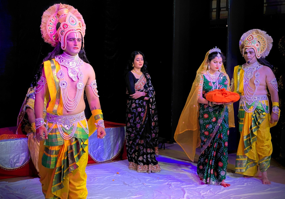 Ram Banavas scene presented during Ramlila.